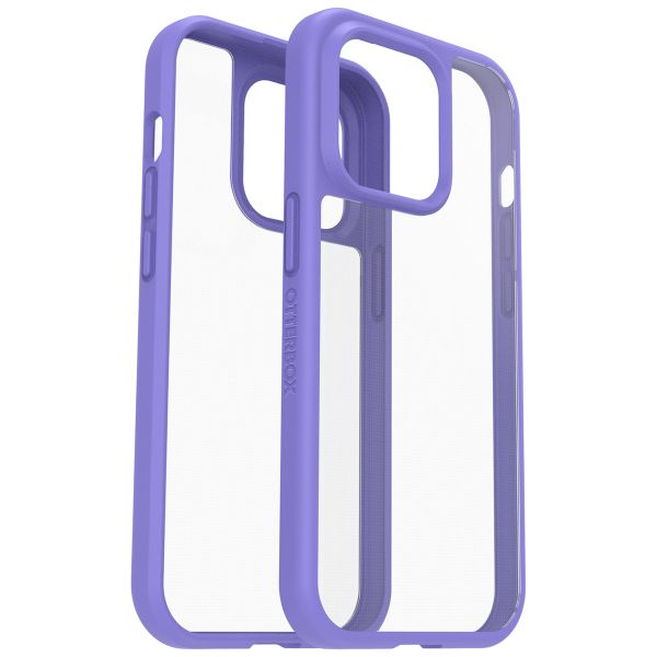 OtterBox Coque arrière React iPhone 14 Pro - Transparent / Violet