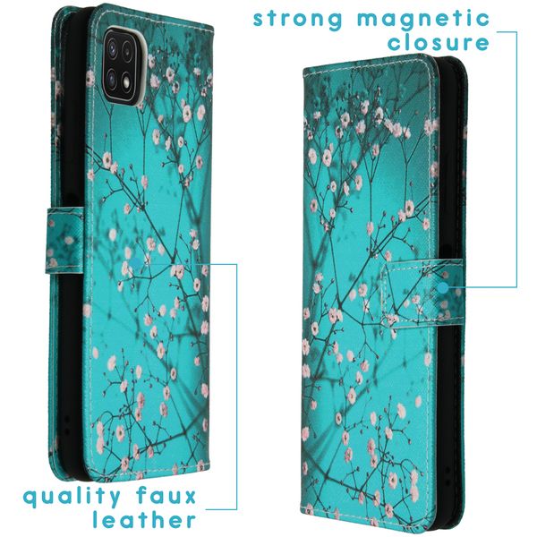 imoshion Coque silicone design Galaxy A22 (5G) - Blossom