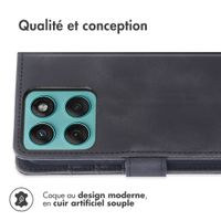 imoshion Etui de télephone portefeuille avec cordon Motorola Moto G57 Power - Noir