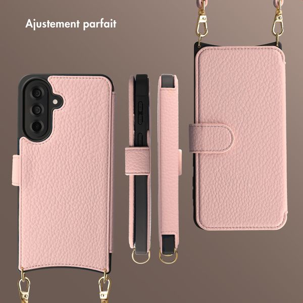 Selencia Étui Riva avec MagSafe et cordon de téléphone Samsung Galaxy A37 (5G) - Old Pink
