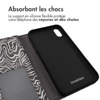 imoshion Étui de télephone portefeuille Design Apple iPhone Xr - Black And White