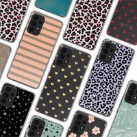 imoshion Coque Design Samsung Galaxy A52(s) (5G/4G) - Striped peach reverse