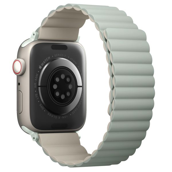 Uniq Bracelet double face Revix Apple Watch Series 1 á 10 / SE / Ultra (2) (44/45/46/49 mm) - Sauge/Beige