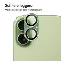 imoshion Protection Caméra en verre trempé 2 Pack Apple Apple iPhone 17 - Sage Green