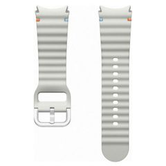 Samsung Bracelet de sport original Watch7 Galaxy Watch 4 / 5 / 6 / 7 (20 mm) - S/M - Argent