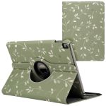 imoshion Coque tablette Design rotatif à 360° iPad 9 (2021) / iPad 8 (2020) / iPad 7 (2019) 10.2 pouces - Green Flowers