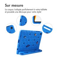 imoshion Coque kidsproof avec poupées amovibles Samsung Galaxy Tab A11 Plus / A9 Plus - Bleu