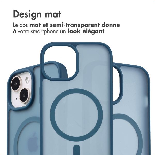 imoshion Coque Color Guard avec MagSafe iPhone 15 - Bleu foncé