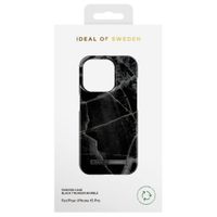 iDeal of Sweden Coque Fashion Apple iPhone 15 Pro - Black Thunder Marble