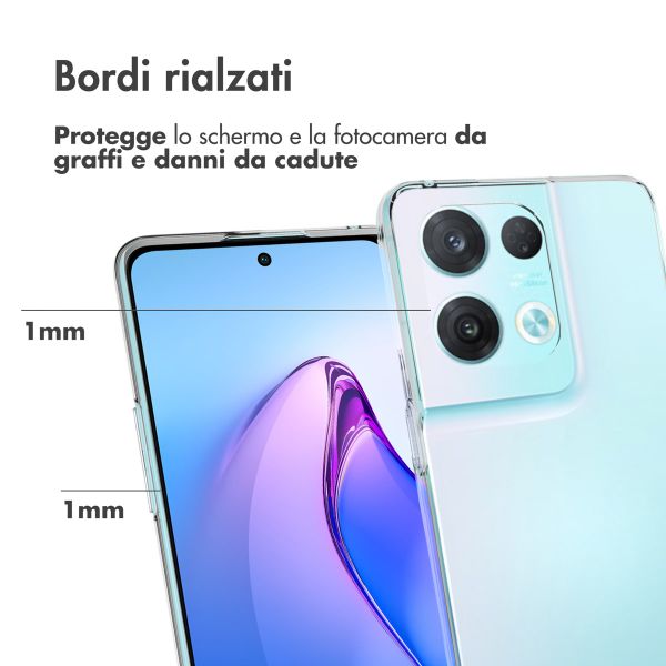 Accezz Coque Clear Oppo Reno 8 Pro 5G - Transparent