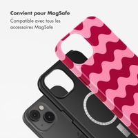 Selencia Coque arrière Vivid Tough avec MagSafe iPhone 14 - Wave Vibes Lipstick