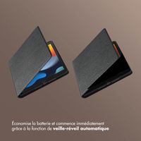 Selencia Coque tablette Riva Apple iPad 9 (2021) 10.2 pouces / iPad 8 (2020) 10.2 pouces / iPad 7 (2019) 10.2 pouces - Noir