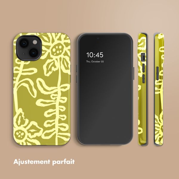 Selencia Coque arrière Vivid Apple iPhone 14 - Chalky Bloom