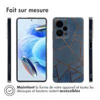 imoshion Coque Design Xiaomi Redmi Note 12 Pro (5G) - Blue Graphic
