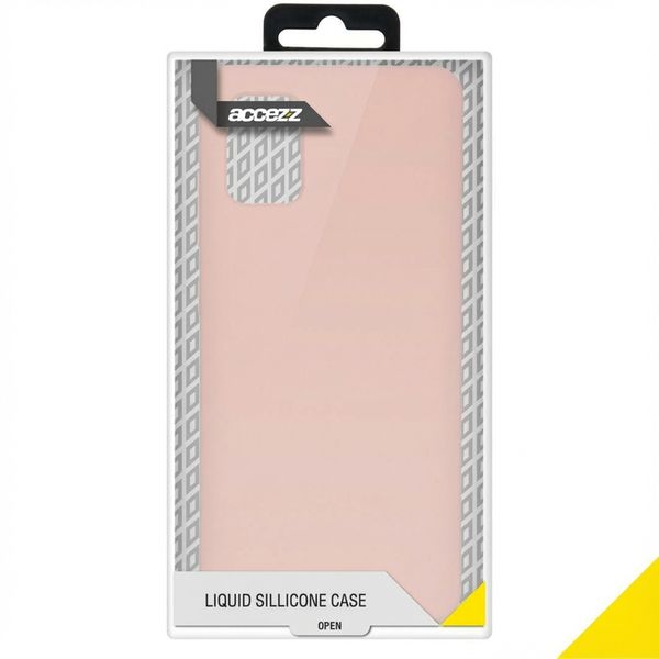 Accezz Coque Liquid Silicone Samsung Galaxy A51 - Rose