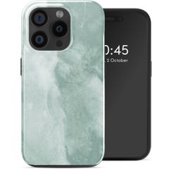 Selencia Coque arrière Vivid avec MagSafe Apple iPhone 15 Pro - Marble Grayed Jade