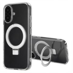 Accezz Coque Ring Stand avec MagSafe Apple iPhone 16 - Transparent