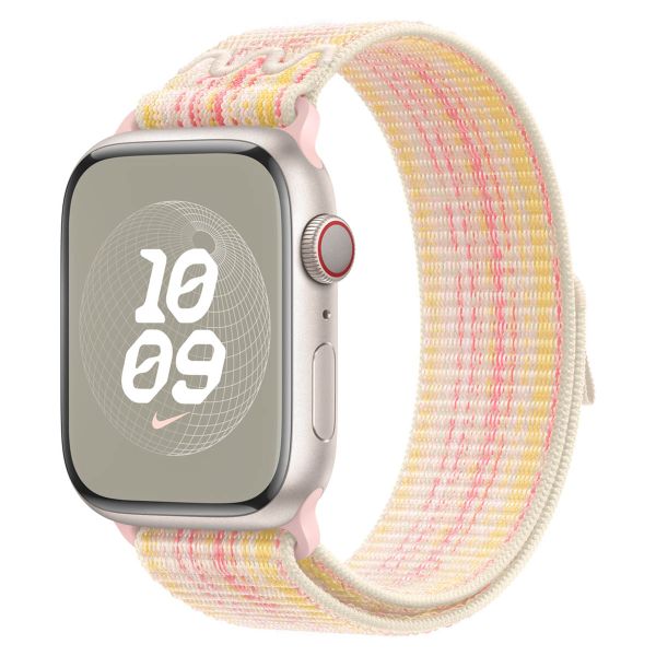 Apple Nike Sport Loop bracelet Apple Watch Series 1 á 10 / SE / Ultra (2) (44/45/46/49 mm) - Starlight/Pink