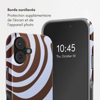 Selencia Coque arrière Vivid avec MagSafe Apple iPhone 17 - Dream Swirl Chocolate