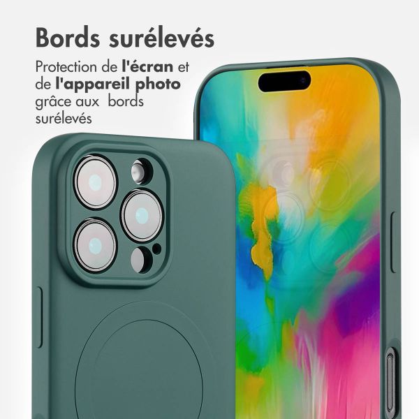 imoshion Coque Couleur avec MagSafe Apple iPhone 16 Pro Max - Vert foncé