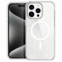 imoshion Coque Pailletée avec MagSafe Apple iPhone 15 Pro - Paillettes Transparent