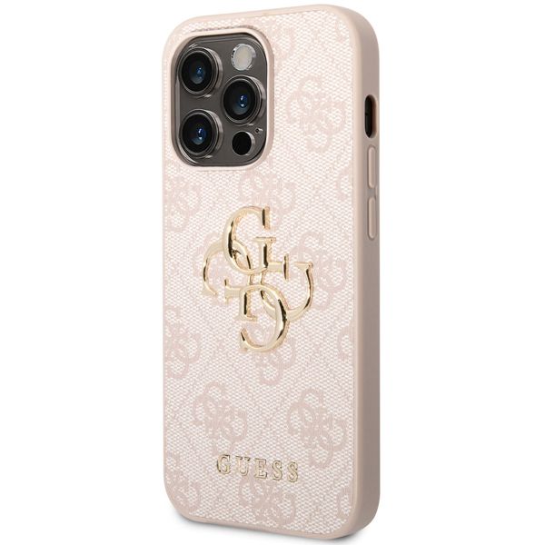 Guess Coque 4G Metal Logo Backcover iPhone 14 Pro Max - Rose