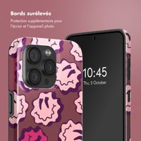 Selencia Coque arrière Vivid avec MagSafe Apple iPhone 15 Pro - Wavy Smiley Pink