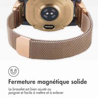 imoshion Bracelet QuickFit® Milanais  - Connexion Garmin 22 mm - Taille L/XL - Rose Gold