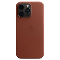 Apple Coque Leather MagSafe Apple iPhone 14 Pro Max - Umber