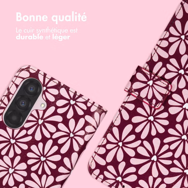 imoshion Étui de télephone portefeuille Design Samsung Galaxy A17 (5G) - Bloom Love Blush