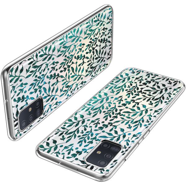 imoshion Coque Design Samsung Galaxy A51 - Feuilles - Vert