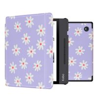 imoshion Design Slim Hard Sleepcover avec support Kobo Libra H2O - Flowers Distance