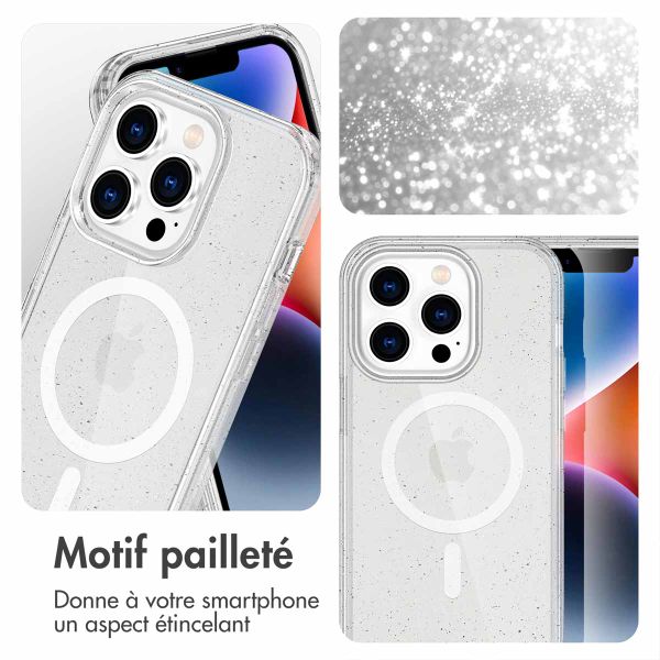 imoshion Coque Sparkle avec MagSafe iPhone 13 Pro - Transparent