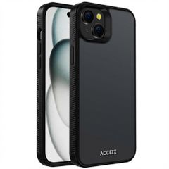 Accezz Coque Givrée Robuste Apple iPhone 15 Plus - Noir