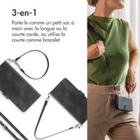 imoshion Etui de télephone portefeuille avec cordon Apple iPhone 12 (Pro) - Noir