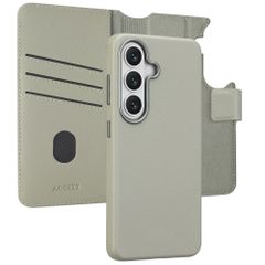 Accezz Étui de télephone portefeuille en cuir 2-en-1 avec MagSafe Samsung Galaxy S26 - Light Grey