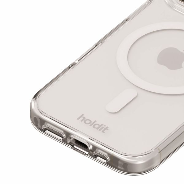 Holdit Coque MagSafe iPhone 16 Pro Max - Blanc / Transparent