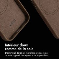 Accezz Coque MagSafe en cuir vintage Apple iPhone 13 - Rustic Brown