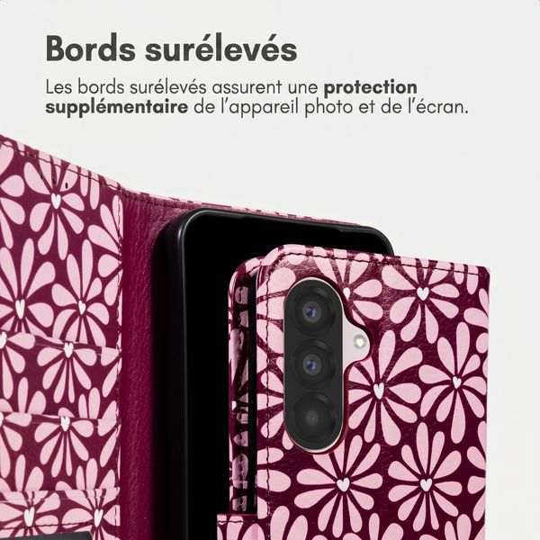 imoshion Étui de télephone portefeuille Design Samsung Galaxy A26 - Bloom Love Blush