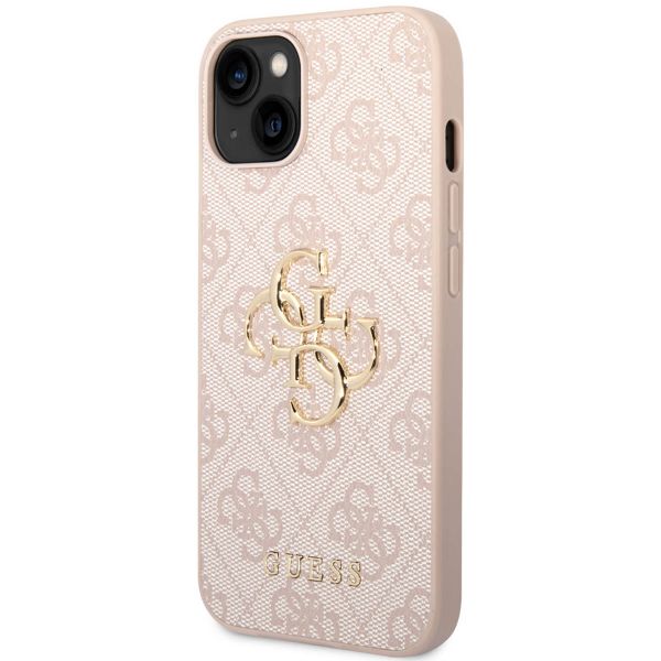 Guess Coque 4G Metal Logo Backcover Apple iPhone 15 - Rose