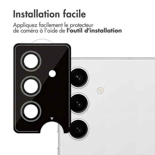 imoshion Lot de 2 protections d'objectif de caméra Samsung Galaxy S24 - Noir