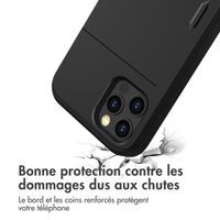 imoshion Coque arrière avec porte-cartes Apple iPhone 15 - Noir