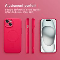 imoshion Coque Couleur avec MagSafe Apple iPhone 15 - Neon Pink