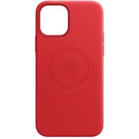 Apple Coque Leather MagSafe Apple iPhone 12 Mini - Red