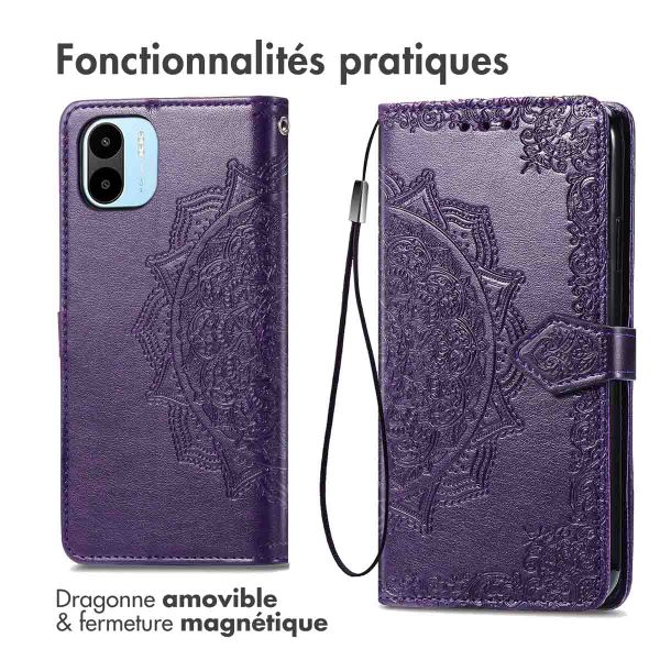 imoshion Etui de télephone Mandala Xiaomi Redmi A1 / A2 - Violet