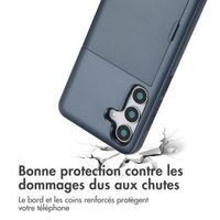 imoshion Coque arrière avec porte-cartes Samsung Galaxy S25 - Bleu foncé