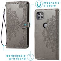 imoshion Etui de téléphone portefeuille Mandala Moto G 5G