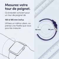 imoshion Bracelet Sport⁺ en silicone Apple Watch | 44/45/46/49 mm - Taille S/M - Noir