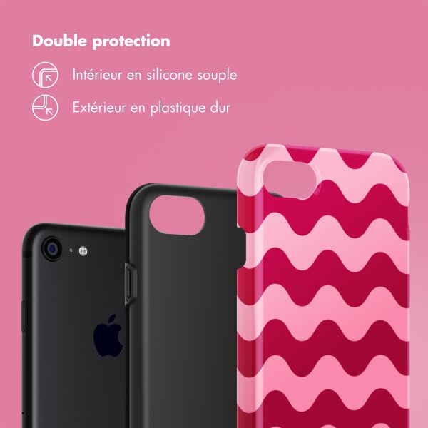 Selencia Coque arrière Vivid Tough iPhone SE (2022 / 2020) / 8 / 7 - Wave Vibes Lipstick