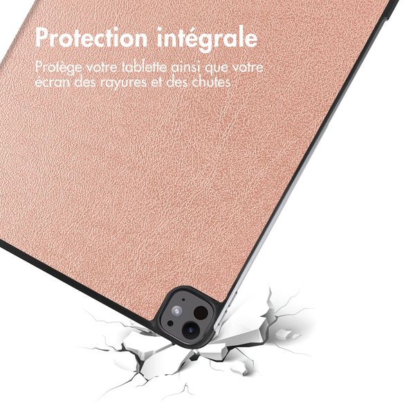 imoshion Coque tablette Trifold iPad Pro 13 (2024) M4 - Rose Dorée